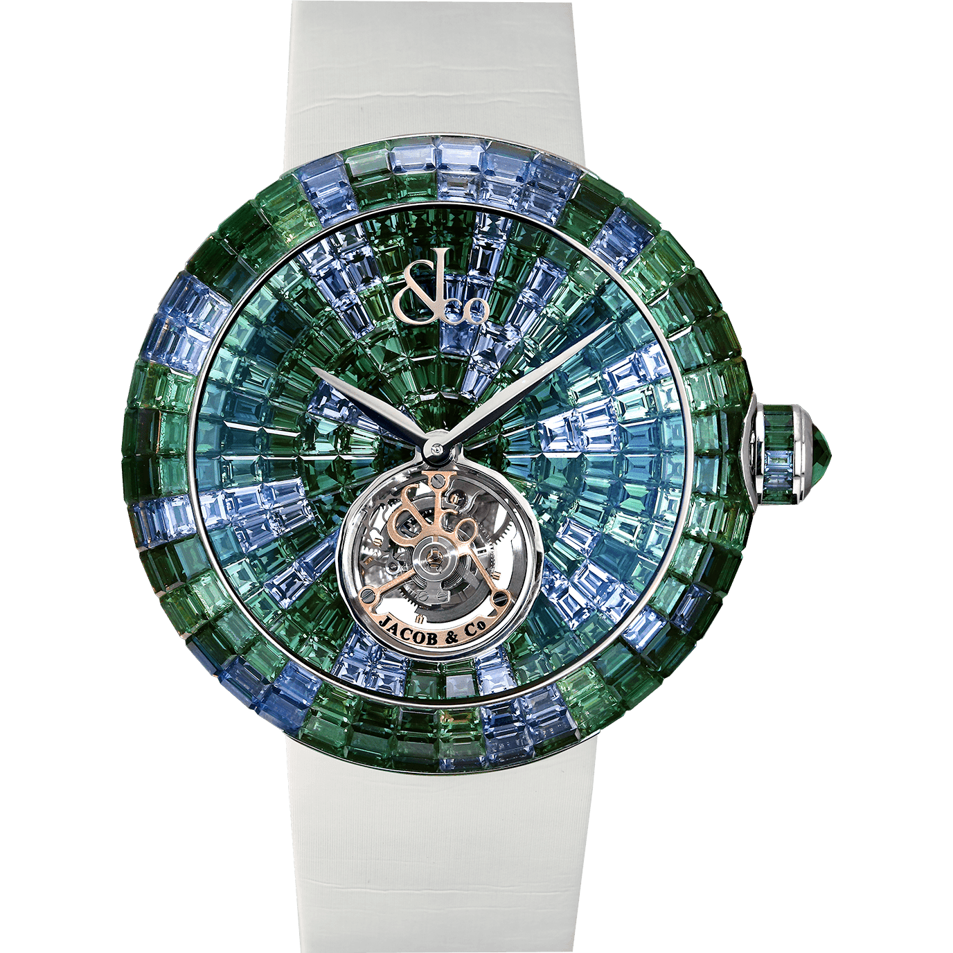 luxury replica watch JACOB & CO. BRILLIANT FLYING TOURBILLON GREEN CAMOUFLAGE LIMITED EDITION 47MM BT543.30.CG.CG.B