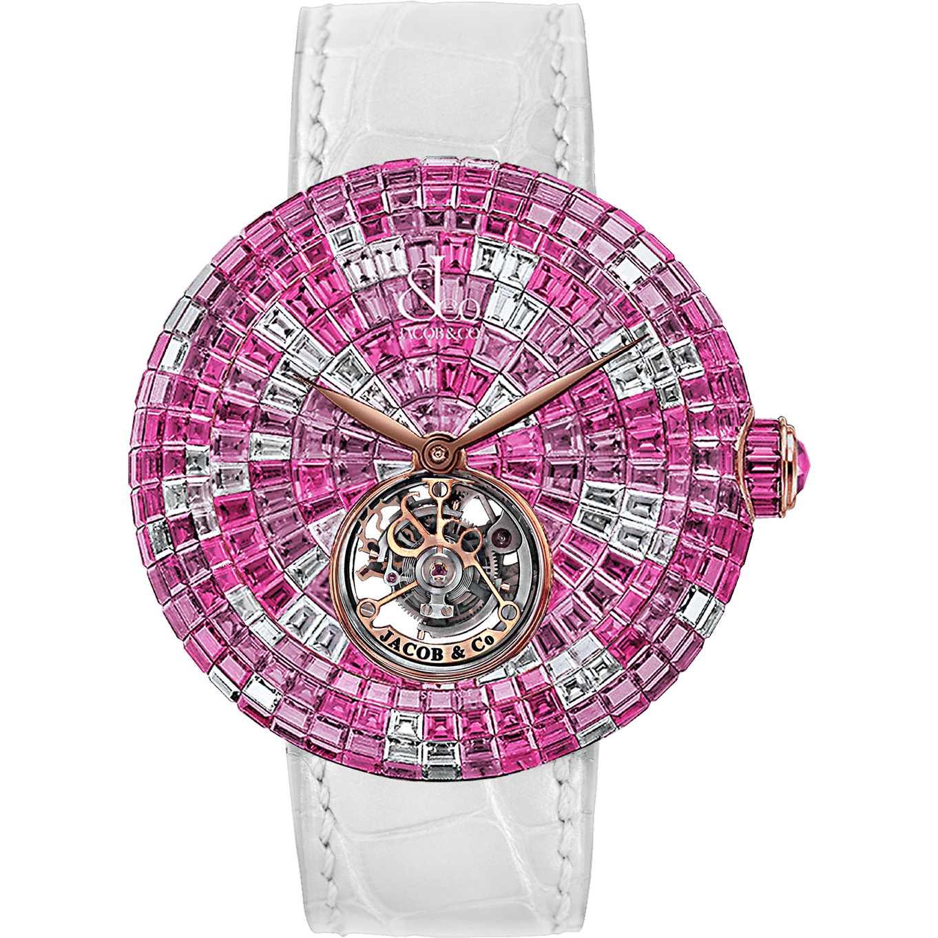 luxury replica watch JACOB & CO. BRILLIANT FLYING TOURBILLON PINK CAMO LIMITED EDITION 47MM BT543.30.CP.CP.B