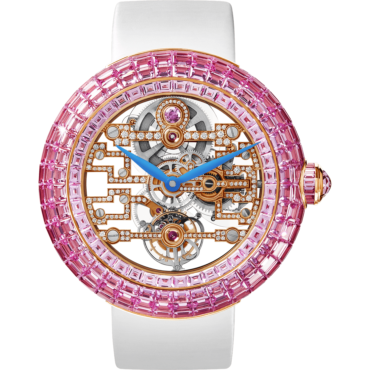 luxury replica watch JACOB & CO. BRILLIANT ART DECO PINK SAPPHIRES LIMITED EDITION 47MM BT545.40.SP.RB.B