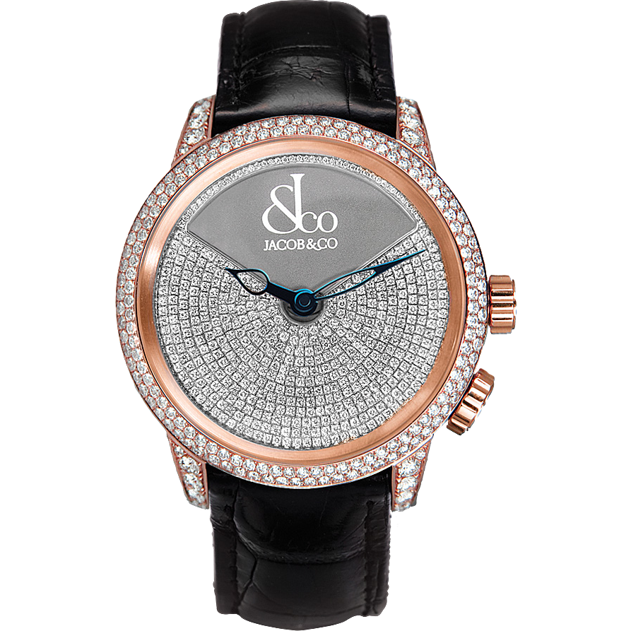 luxury replica watch JACOB & CO. CALIGULA ROSE GOLD PAV