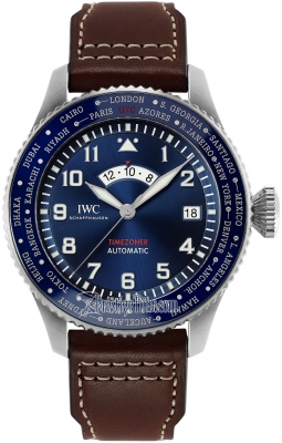 replica IWC Pilot's Watch Timezoner Mens Watch iw395503