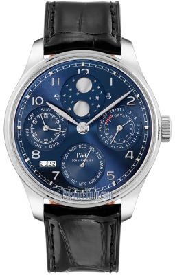 replica IWC Portugieser Perpetual Calendar Perpetual Double Moonphase Mens Watch iw503401