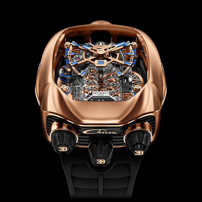 replica Jacob & Co. Bugatti Chiron Tourbillon Rose Gold BU200.20.AE.AB.ABRUA watch