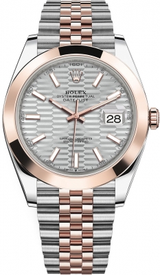 replica Rolex Datejust 41mm Steel and Everose Gold Mens Watch