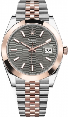 replica Rolex Datejust 41mm Steel and Everose Gold Mens Watch