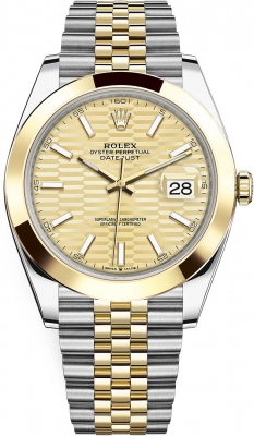 replica Rolex Datejust 41mm Steel and Yellow Gold Mens Watch