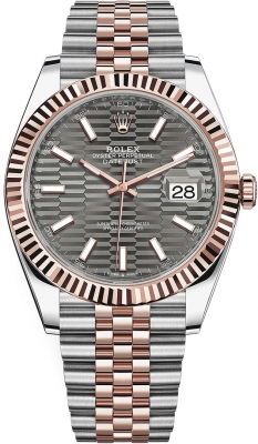 replica Rolex Datejust 41mm Steel and Everose Gold Mens Watch