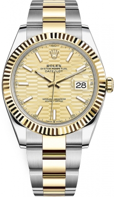 replica Rolex Datejust 41mm Steel and Yellow Gold Mens Watch