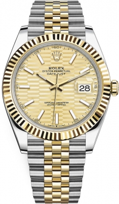 replica Rolex Datejust 41mm Steel and Yellow Gold Mens Watch