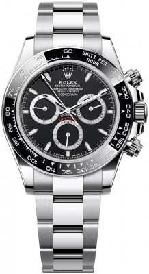 replica Rolex Cosmograph Daytona Stainless Steel Mens Watch 126500LN Black