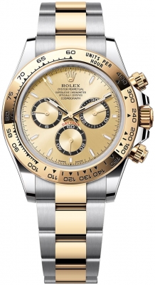 replica Rolex Cosmograph Daytona Steel and Gold Mens Watch 126503 Golden