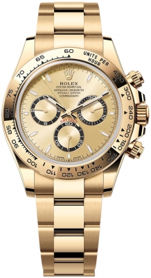 replica Rolex Cosmograph Daytona Yellow Gold Mens Watch 126508 Golden