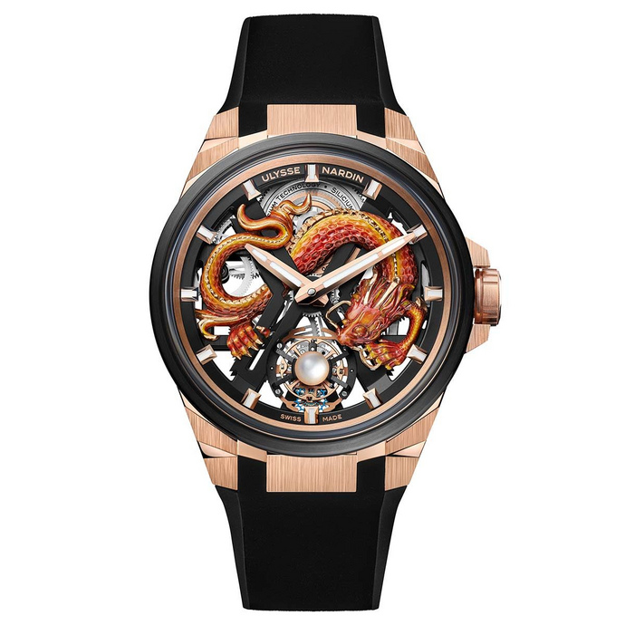 replica watch Uysse Nardin Blast Tourbillon Dragon 725-400-2A/1A