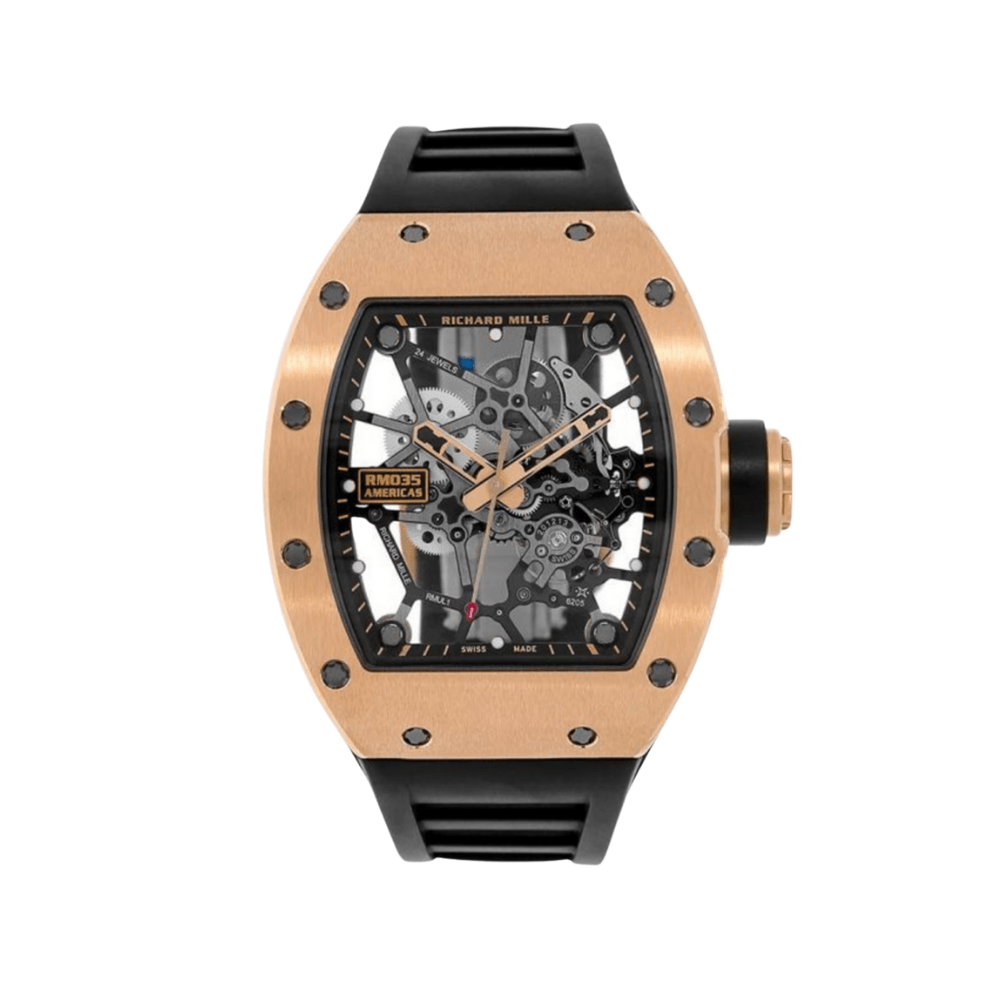 best replica Richard Mille RM 035 Americas Rose Gold Toro Skeleton Limited Edition watch