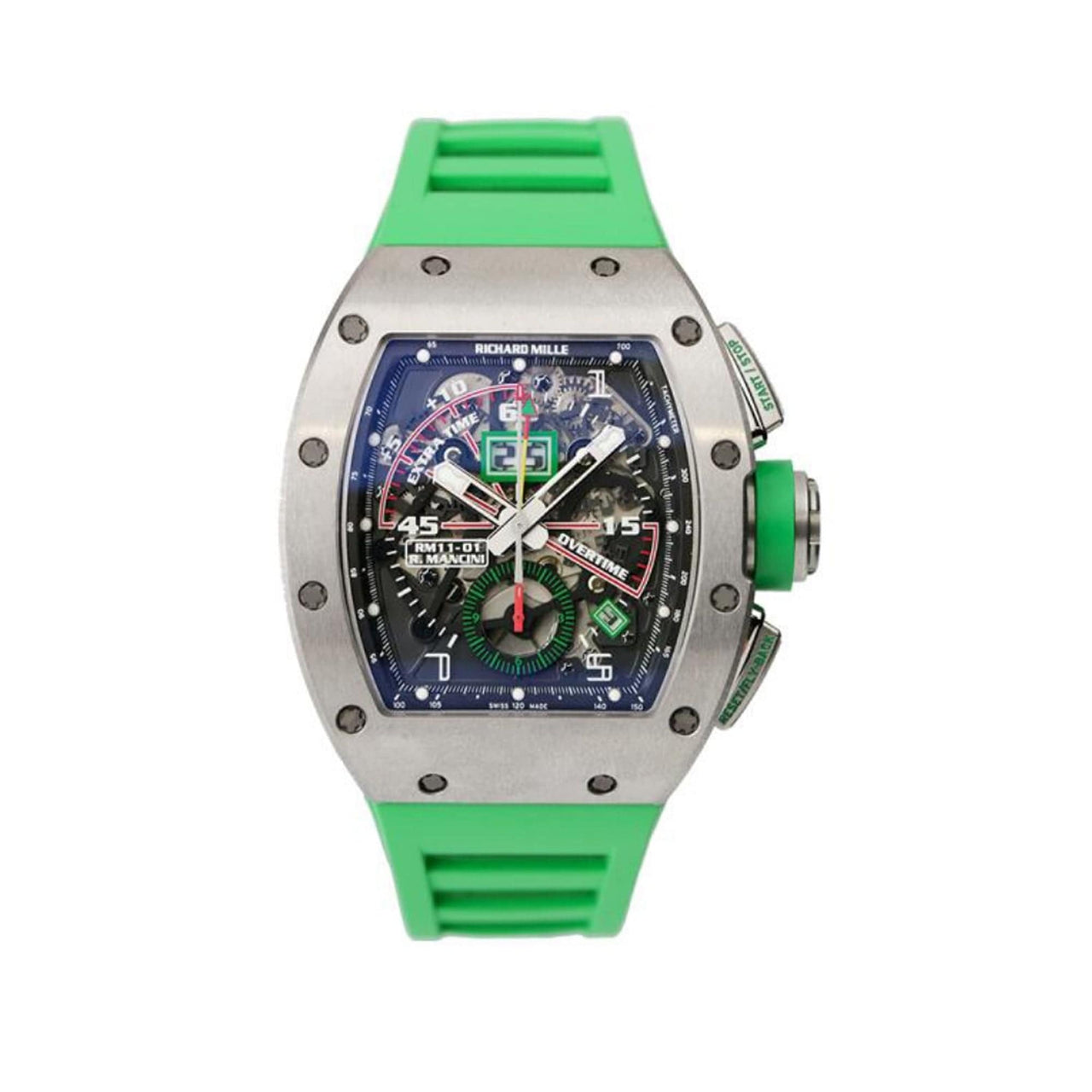 best replica Richard Mille RM 11-01 Titanium Flyback Chronograph Roberto Mancini watch