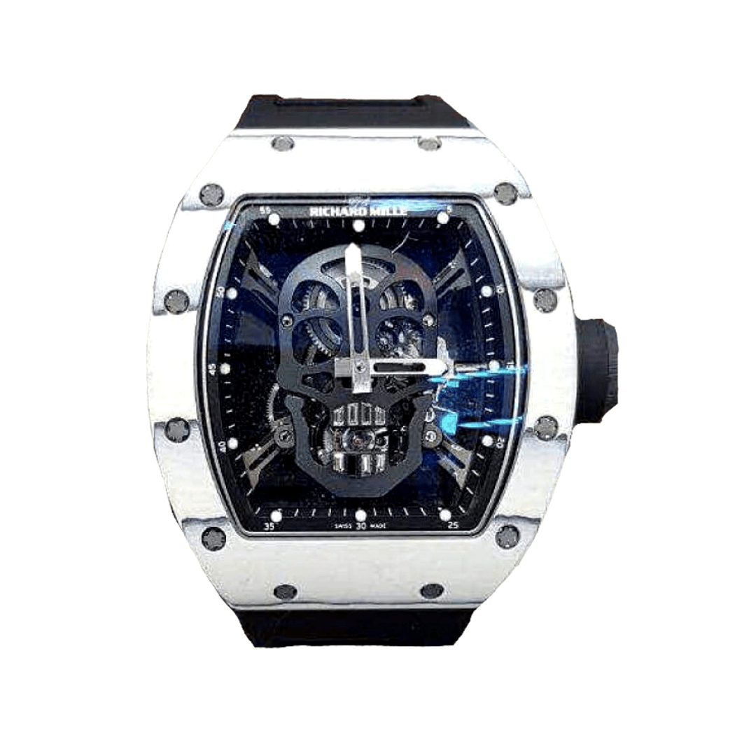 best replica Richard Mille RM 52-01 'Skull' White Quartz TPT watch