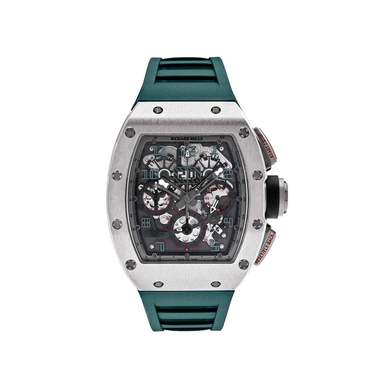 best replica Richard Mille RM 11-FM 'Polo de Deauville' White Gold Titanium watch