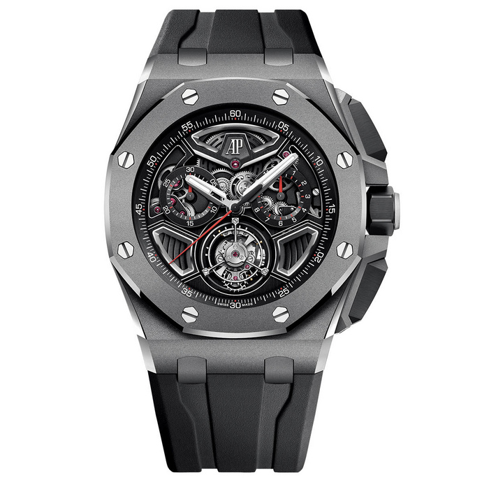 replica Audemars Piguet Royal Oak Offshore Selfwinding Flying Tourbillon Chronograph / 43mm 26622TI.GG.D002CA.01 watch