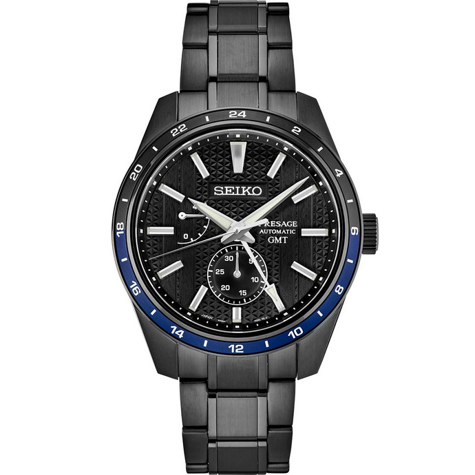 replica Seiko Presage Sharp-Edged Series GMT Zero Halliburton Limited Edition SPB271 watch