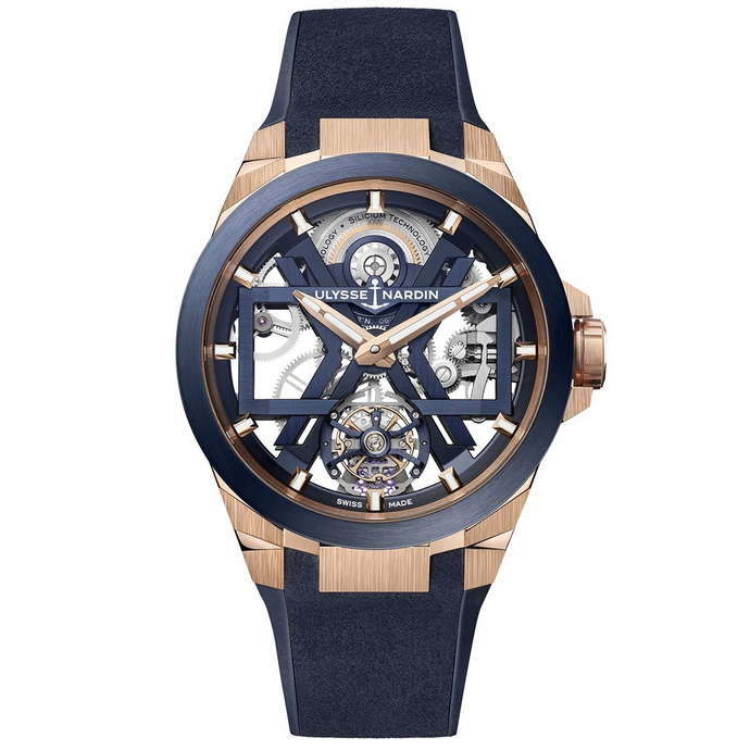 replica watch Ulysse Nardin Blast Tourbillon Blue & Gold 1725-400-3A/3A