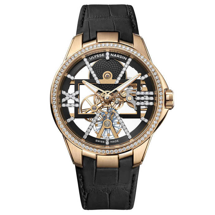 replica watch Ulysse Nardin Blast Skeleton X Sparkling Pink Gold 3716-260B/02