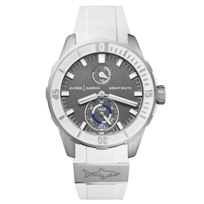 replica watch Ulysse Nardin Diver Chronometer Great White Limited Edition 1183-170LE-3/90-GW