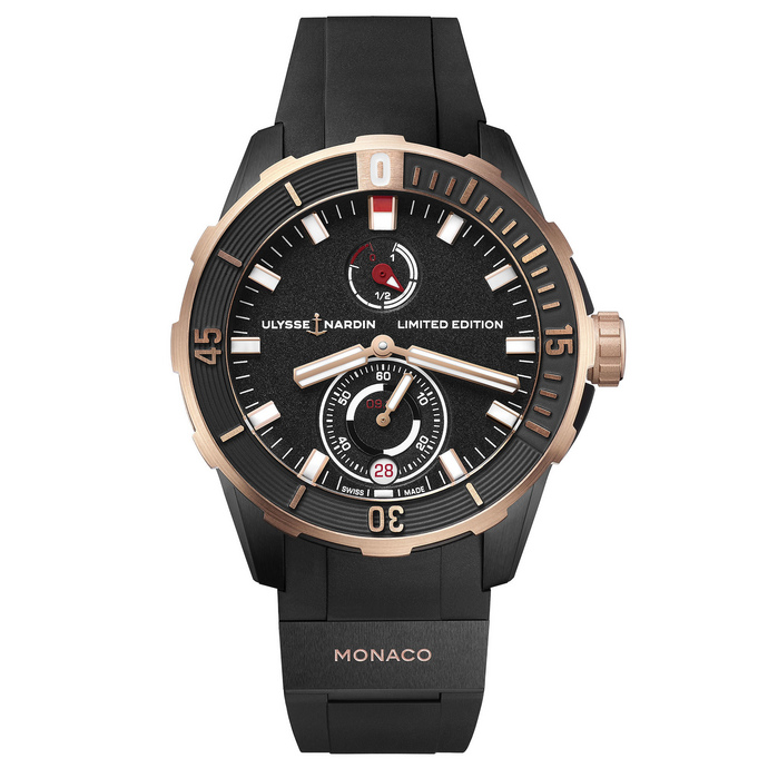 replica watch Ulysse Nardin Diver Chronometer Monaco Limited Edition 1185-170LE-3/BLACK-MON