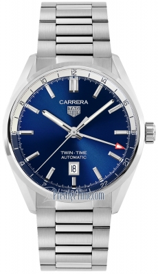 replica Tag Heuer Carrera Twin Time 41mm Mens Watch wbn201a.ba0640