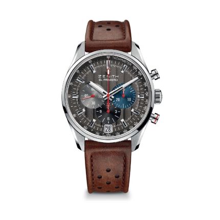 replica Zenith - 03.2046.4002/25.C771 El Primero Chronomaster 42 Stainless Steel / Anthracite / Calf / Classic Cars